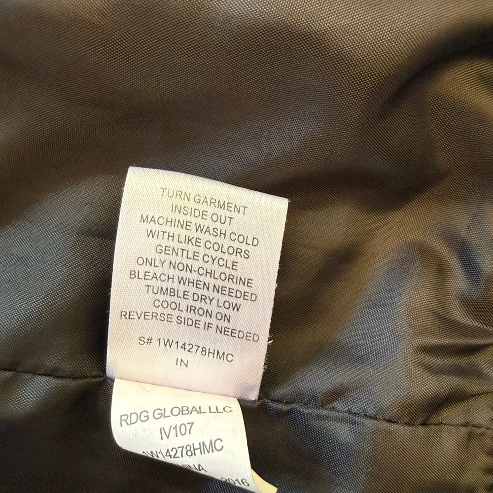 Women’s One Hart Floral Black Bomber Jacket - Size L - Picture 6 of 9